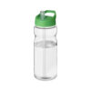 Borraccia Sportiva con Cannuccia H2O Active® trasparente verde