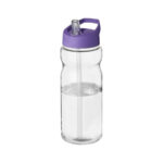 Borraccia Sportiva con Cannuccia H2O Active® trasparente viola