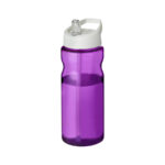 Borraccia Sportiva con Cannuccia H2O Active® viola bianco