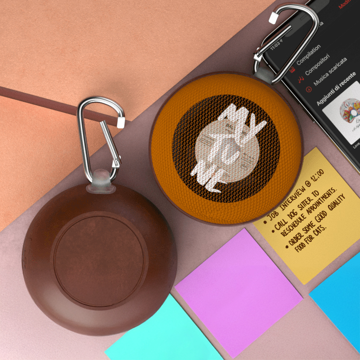 Speaker Bluetooth Waterproof con Moschettone ambiant