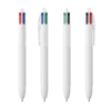 250 Penne BIC® 4 colori bianca