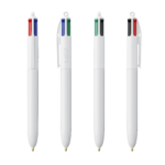 250 Penne BIC® 4 colori bianca