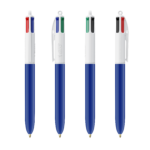 250 Penne BIC® 4 colori blu:bianca
