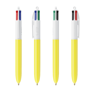250 Penne BIC® 4 colori giallo:bianca 250 Penne BIC® 4 colori giallo:bianca