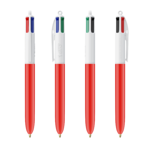 250 Penne BIC® 4 colori rossa:bianca 250 Penne BIC® 4 colori rossa:bianca