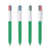 250 Penne BIC® 4 colori verde:bianca