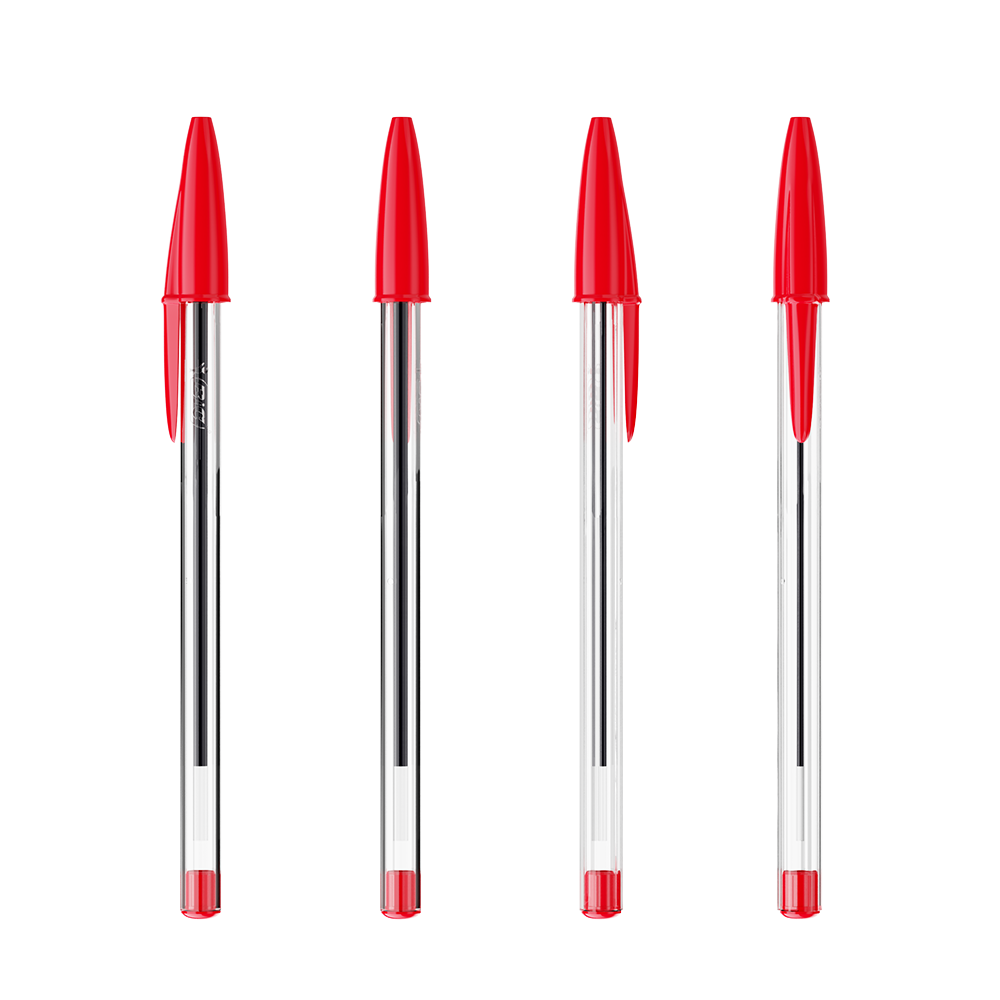 Penne Bic Cristal rosse Penne Bic Cristal rosse