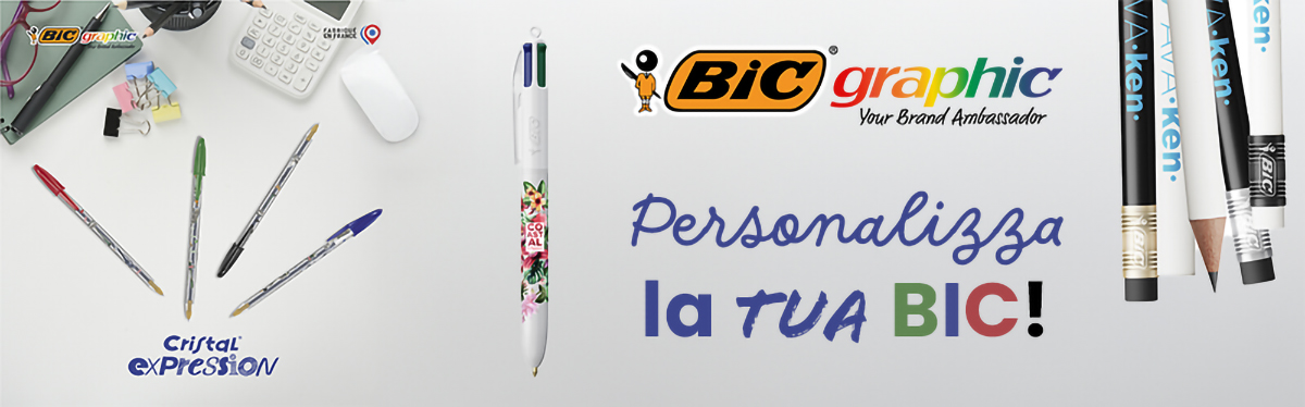 banner page penne bic personalizzate