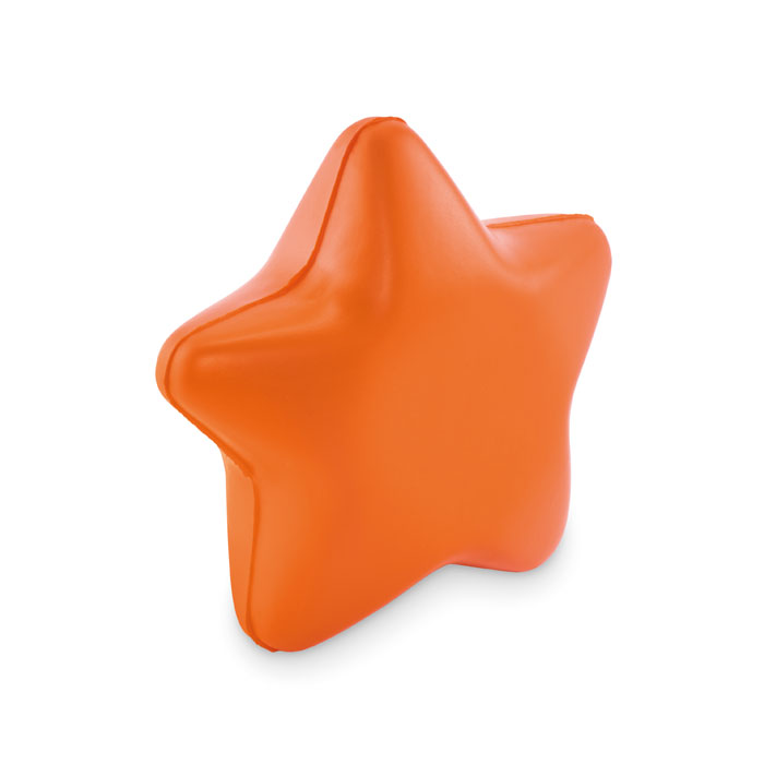 Antistress Stella Personalizzato con Logo arancione Antistress Stella Personalizzato con Logo arancione