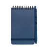 Blocco Note A6 e Penna in Plastica Destinata all'Oceano con Logo blu