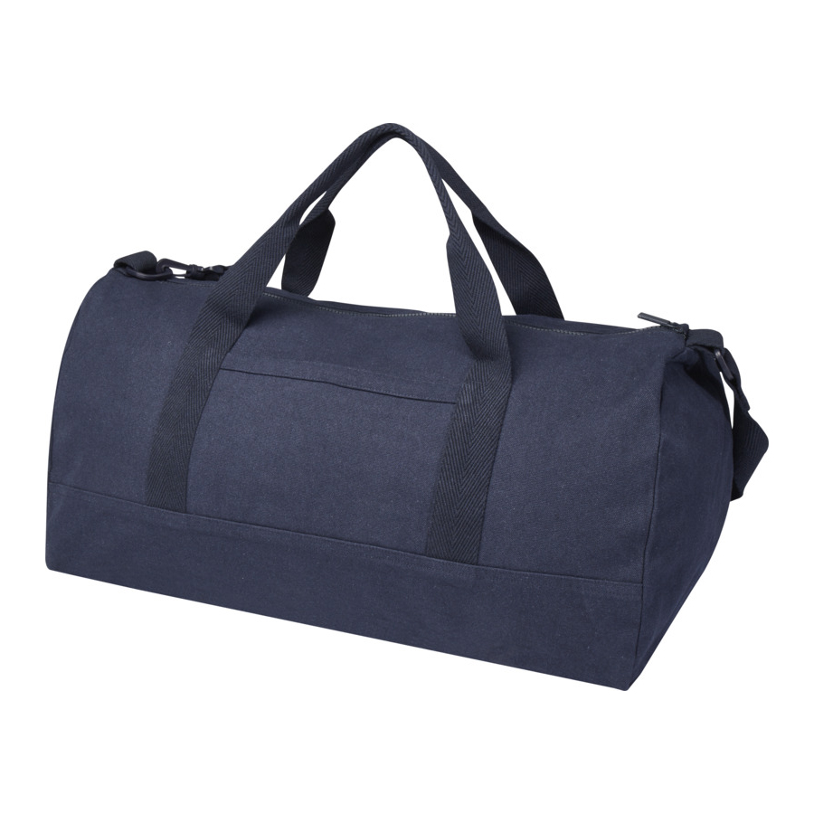 Borsa da Viaggio in Materiali Riciclati con Logo blu Borsa da Viaggio in Materiali Riciclati con Logo blu