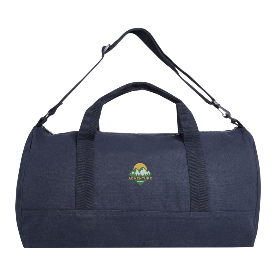 Borsa da Viaggio in Materiali Riciclati con Logo Borsa da Viaggio in Tessuto Riciclato con Logo