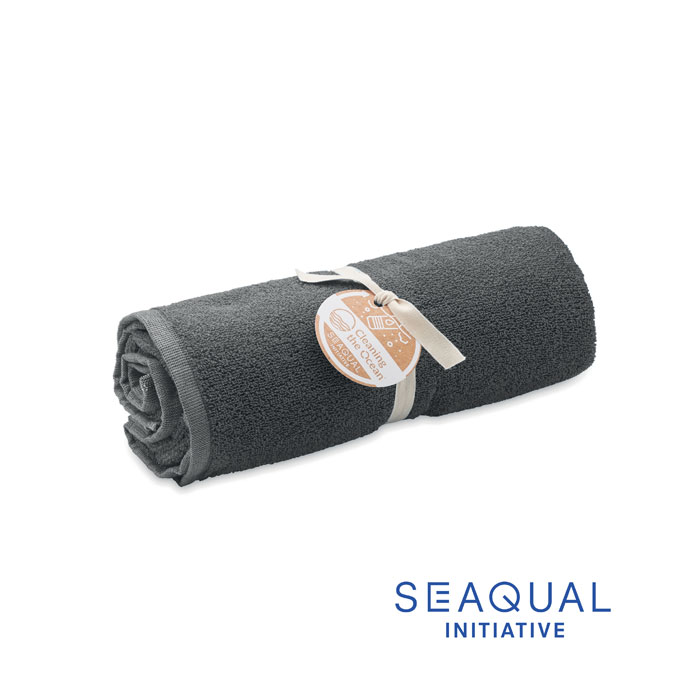 Telo in Spugna SEAQUAL® con Logo grigio1 Telo in Spugna SEAQUAL® con Logo grigio1