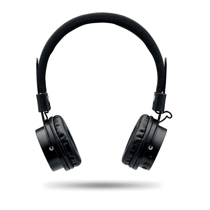 Cuffie Wireless Pieghevoli con Logo front Cuffie Wireless Pieghevoli con Logo front