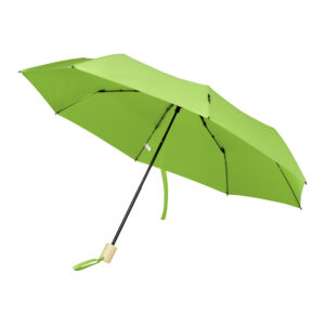 Ombrello Pieghevole in RPET Antivento lime