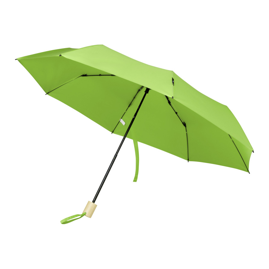 Ombrello Pieghevole in RPET Antivento lime