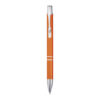 Penna in Alluminio Riciclato con Logo arancione