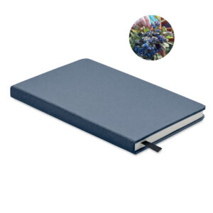 Taccuino Eco-Friendly con Semi Personalizzabile blu Taccuino Eco-Friendly con Semi Personalizzabile blu