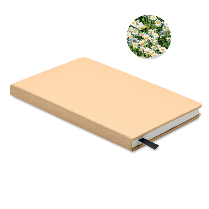 Taccuino Eco-Friendly con Semi Personalizzabile giallo Taccuino Eco-Friendly con Semi Personalizzabile giallo