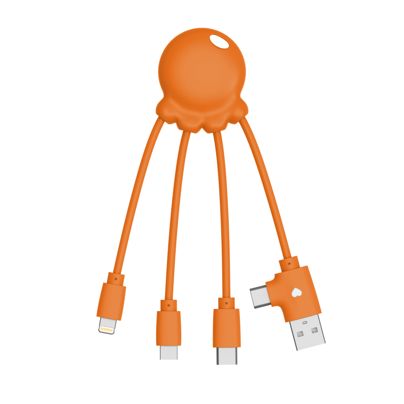 Cavo Multi USB in Plastica OBP Octopus Xoopar® arancione Cavo Multi USB in Plastica OBP Octopus Xoopar® arancione