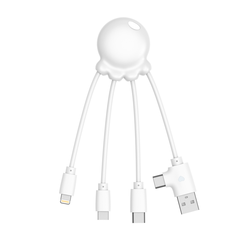 Cavo Multi USB in Plastica OBP Octopus Xoopar® bianco Cavo Multi USB in Plastica OBP Octopus Xoopar® bianco