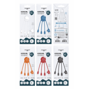 Cavo Multi USB in Plastica OBP Octopus Xoopar® confezione Cavo Multi USB in Plastica OBP Octopus Xoopar® confezione