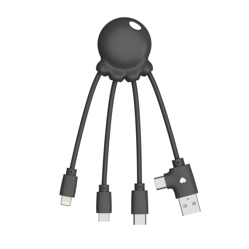 Cavo Multi USB in Plastica OBP Octopus Xoopar® nero Cavo Multi USB in Plastica OBP Octopus Xoopar® nero