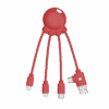 Cavo Multi USB in Plastica OBP Octopus Xoopar® rosso