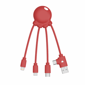Cavo Multi USB in Plastica OBP Octopus Xoopar® rosso Cavo Multi USB in Plastica OBP Octopus Xoopar® rosso