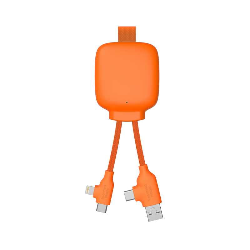 Power Bank con Cavi Gamma Lite Xoopar® 3000 mAh arancione Power Bank con Cavi Gamma Lite Xoopar® 3000 mAh arancione