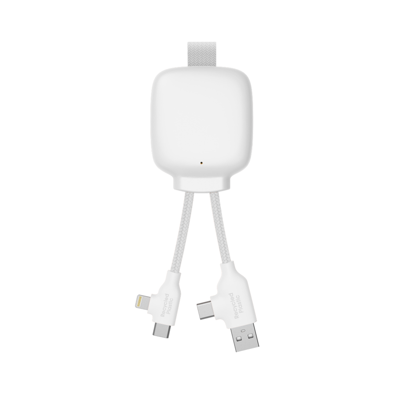 Power Bank con Cavi Gamma Lite Xoopar® 3000 mAh bianco Power Bank con Cavi Gamma Lite Xoopar® 3000 mAh bianco