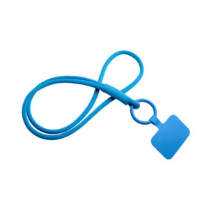 lanyard porta cellulare azzurro
