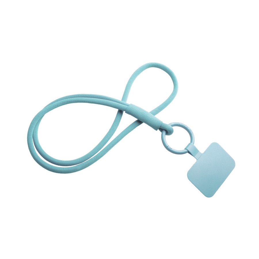 lanyard porta cellulare turchese