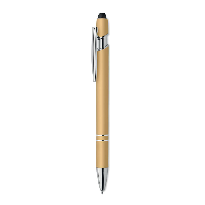 penna_touch_oro Penna Touch in Alluminio Riciclato Personalizzate oro
