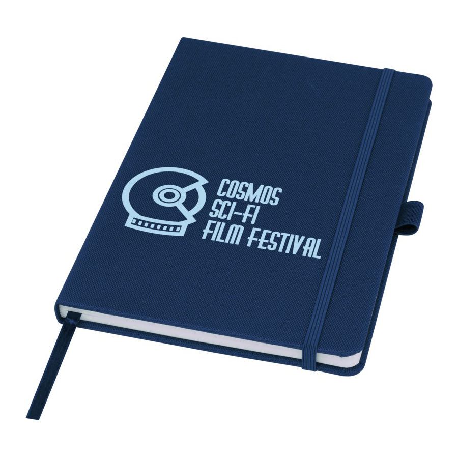 Block Notes con Copertina in Tessuto RPET con logo