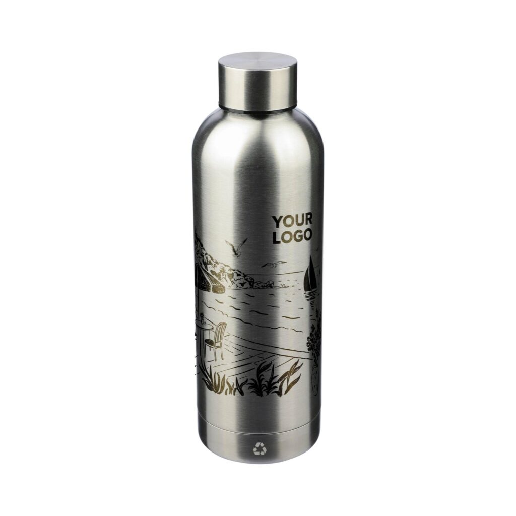 Borraccia Termica in Acciaio Inox Riciclato Personalizzata con logo Borraccia Termica in Acciaio Inox Riciclato Personalizzata con logo