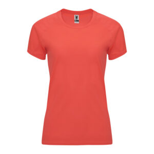 Maglietta-Sportiva-Personalizzata-donna-corallo Maglietta-Sportiva-Personalizzata-donna-corallo