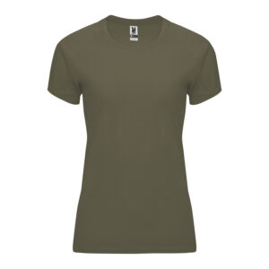 Maglietta-Sportiva-Personalizzata-donna-verde-militare Maglietta-Sportiva-Personalizzata-donna-verde-militare