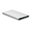 Power bank in alluminio riciclato argento