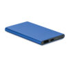 Power bank in alluminio riciclato blu