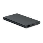 Power bank in alluminio riciclato nero