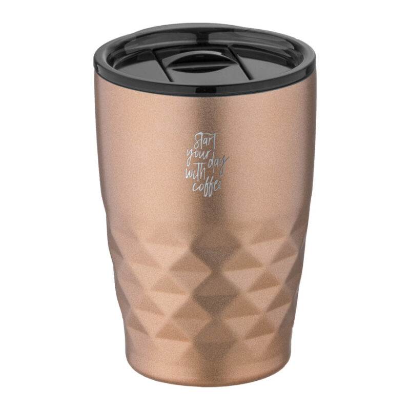 Bicchiere Termico Sottovuoto 350ml rame con logo Bicchiere Termico Sottovuoto 350ml rame con logo