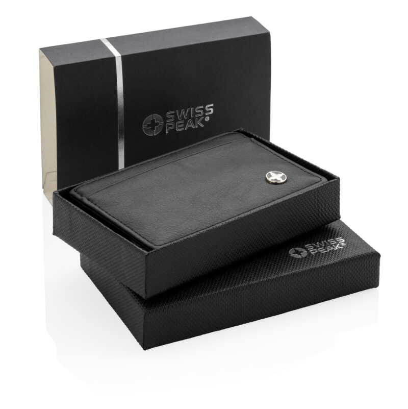 Porta Carte in Similpelle Swiss Peak RFID e confezione Porta Carte in Similpelle Swiss Peak RFID e confezione