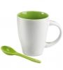 tazze con cucchiaio personalizzate verdi